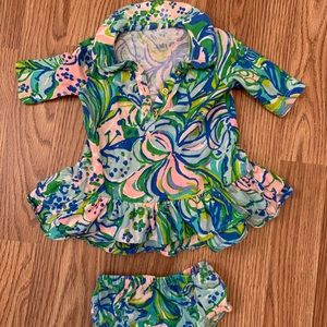 Baby Lilly Pulitzer dress with bloomers